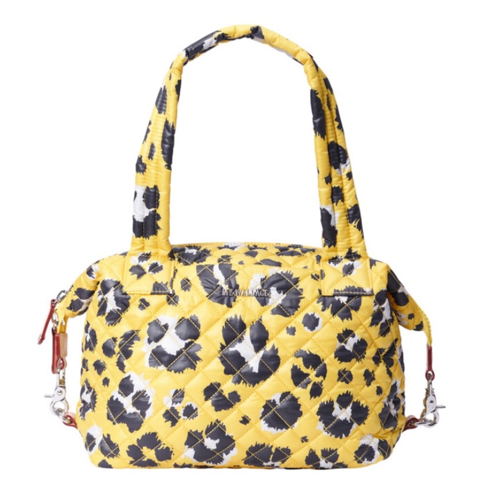 MZ WALLACE- Medium Sutton Deluxe Bag, Yellow Leopard - Picture 4 of 14